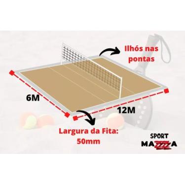 Imagem de Fita De Marcação de Quadra 6x12 p/ Praia Ou Gramado + Fixadores - Rali