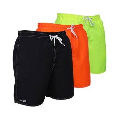 Imagem de Kit 3 Bermuda Masculina Short Treino Corrida Academia Basica - USUP, P
