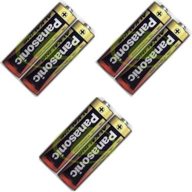 Imagem de 3 Pares de Pilhas Pequena AA Alcalina Panasonic Power Alkaline
