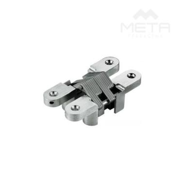 Imagem de Kit 4 Dobradiças Invisível 94 x 19 Pequena Zamac 180 Hardt - HAFELE