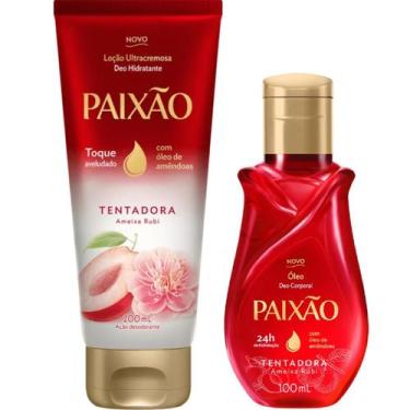 Imagem de Kit Paixão Tentadora Ameixa Rubi Hidratante Corporal Bisnaga + Óleo Co