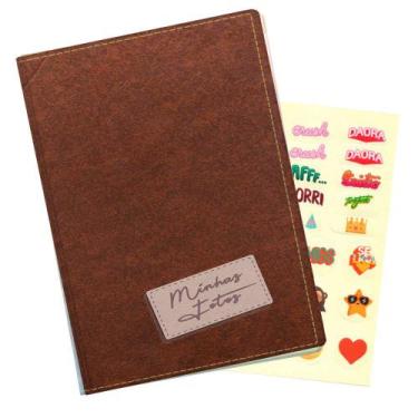 Imagem de Álbum de Fotos Retrô Marrom p/ 500 Fotos 10x15 - TUDOPRAFOTO