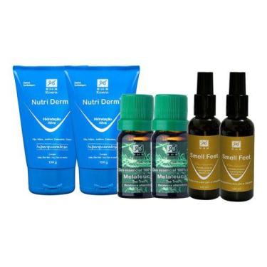 Imagem de Kit 2 Nutri Derm 100gr + Melaleuca 10ml + Smell Feet 120ml - RHR Cosmé