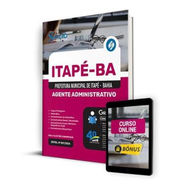 Imagem de Apostila Pref Itapé - BA 2024 - Agente Administrativo