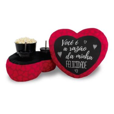 Imagem de Almofada kit Pipoca Duplo Corações - Toybrink