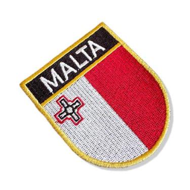 Imagem de BP0435E-001 Bandeira Malta Patch Bordado 6,8x8,0cm - BR44