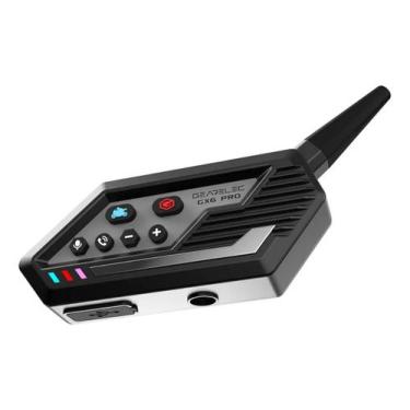 Imagem de Intercomunicador Moto Bt 5.0 Capacete 1000m Gx6 Pro - Gearelec