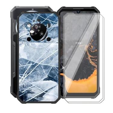 Imagem de Capa para Fossibot F109 Pro 5G (6,7 polegadas), com 2 peças, protetor de tela de vidro temperado, fina e antiarranhões para Fossibot F109 Pro 5G, capa de silicone líquido à prova de choque para