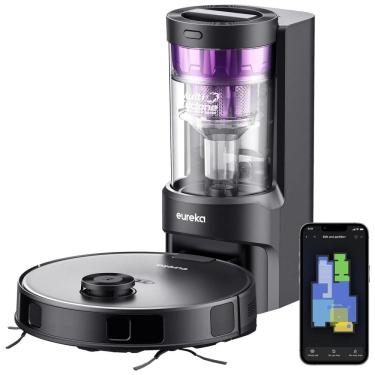 Imagem de Robô Aspirador E10s com Autoesvaziamento e Função de Esfregar Capacidade e Eficiência EUREKA