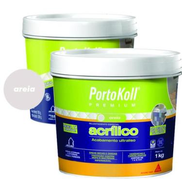 Imagem de Kit 2 Rejuntes Acrílico Flexível Premium 1Kg Portokoll