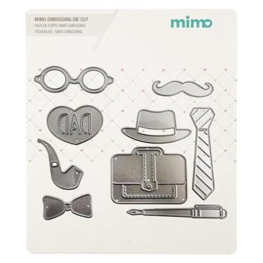 Imagem de Mimo Faca de Corte Embossing - Dia dos Pais - 9 Pç - Faz Cortes Precisos em Diversos Materiais - É Muito Fácil de Usar na Máquina de Corte e Relevo Mimo Embossing