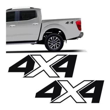 Imagem de Par De Adesivos 4x4 Frontier 2020 Nissan P/ Dois Lados - Resitank