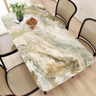 Imagem de Wallercity Papel de contato de mármore amarelo/verde para armários à prova d'água granito fosco amarelo mármore descascar e colar papel de parede decorativo para cozinha banheiro papel de parede 40 cm