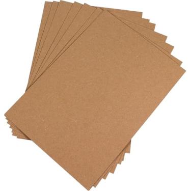 Imagem de Papel Kraft Natural A4, 180g/m², 210x297mm, 50 Folhas, Pardo, natural ideal para caixas, convites