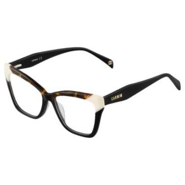 Imagem de Óculos de Grau Carmim Preto CRM42034 C1-53-Feminino