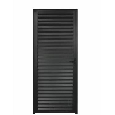 Imagem de Porta palheta 2,10x90 lado ESQUERDO no alumínio preto