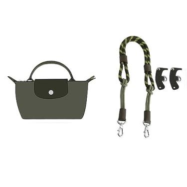Imagem de Acessório de atualização de alça de ombro reconstruída de nylon para bolsa Longchamp Mini, Verde escuro, 100CM