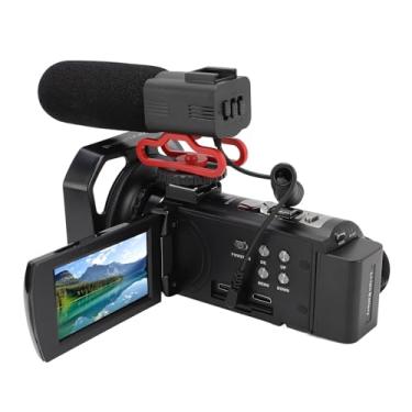 Imagem de Câmera de Vídeo Digital de 56MP DV, Câmera de Câmera de Câmera Wi -Fi de 5k 18x Com Visão Noturna, Controle Remoto, Camcordro de Tela de Toque Digital para Vlogging, Streaming Ao