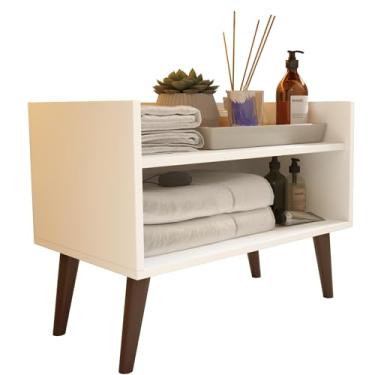 Imagem de Gabinete Aparador Armário Grécia S/Porta Multiuso Organizador Banheiro Sala de Estar (Branco)