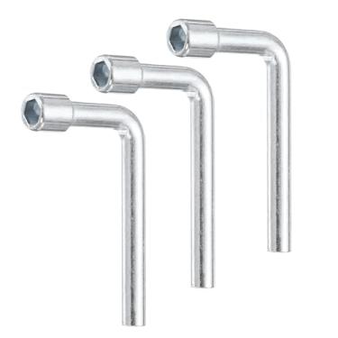 Imagem de HARFINGTON 3 peças chave de soquete sextavada aberta angular em forma de l 6 mm de aço carbono métrico chave de soquete de 6 pontos para reparo geral, tubulação de bicicleta, manutenção de carro, faça