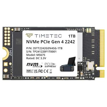 Imagem de Timetec 1TB M.2 2242 SSD NVMe PCIe Gen4x4 3D NAND TLC velocidade de leitura/gravação de até 5.100/4.800 MB/s, face única, compatível com Lenovo Thinkpad X1 Nano Gen2/ThinkPad 11e Yoga Gen6 e laptops e