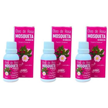 Imagem de ÓLEO DE ROSA MOSQUETA 30ml 100% PURO DEMAZON 3un
