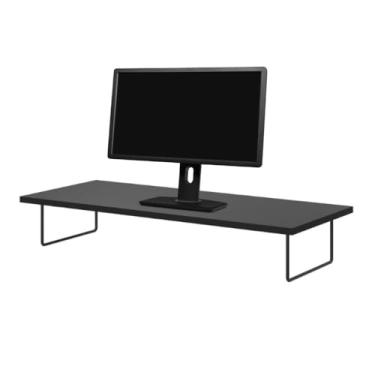 Imagem de Suporte Base Monitor Pc Setup Gamer Apoio Para Mesa Elevado (Preto)