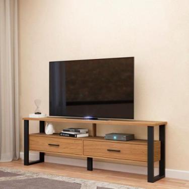 Imagem de Rack para TV até 60 Polegadas 180cm 100% MDF 2 Gavetas Pradel - Pradel