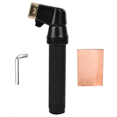 Imagem de MUNEFE Porta de eletrodo de soldagem, suporte para haste de soldagem do tipo Twist Type, braçadeira eletrodo de soldagem de 400amp Stick para máquina de soldagem (Preto)