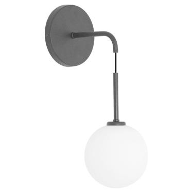 Imagem de Luminária Parede Arandela Globo Vidro Pendente Quarto Preto