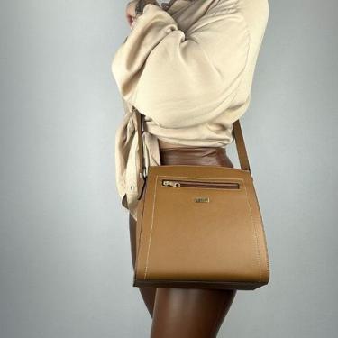 Imagem de Bolsa recuo em couro legítimo b.1080, Caramelo