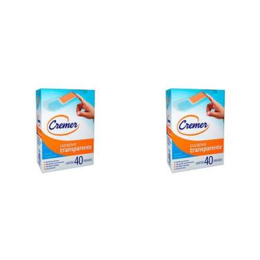 Imagem de Kit 2 Und Curativo Cremer Transparente Bordas Protetoras Com 40 Und