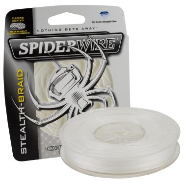 Imagem de Linha de pesca trançada Stealth Superline da SpiderWire, Translucent, 30/10 Pound Test-125 Yard