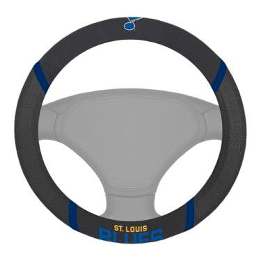Imagem de FANMATS 17189 NHL - Capa para volante St. Louis Blues Preta, 38 cm x 38 cm/Pequena