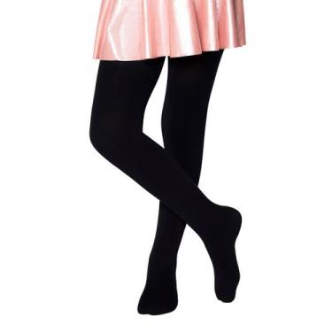Imagem de Meia Calça Infantil Balé Com Abertura Lupo Lobinha, Preto, P