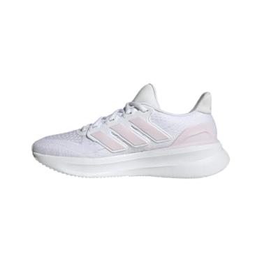 Imagem de adidas Tênis de corrida feminino Ultrarun 5, Branco/Quase Rosa/Preto, 36