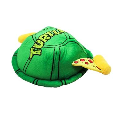 Imagem de design LAB, Inc. Mercadoria oficial da Tartaruga Ninja Teenage Mutant | Brinquedos de pelúcia para cães | Casca de tartaruga