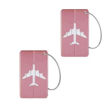 Imagem de Kit 02 Tag Etiqueta De Mala e Mochila - Rosa Claro - We Go To