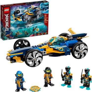 Imagem de Lego ninjago Ninja Sub Speeder 71752 Kit de Construção; Brinquedo de Carro Anfíbio com ninjago Cole e Jay Minifigures; Novo 2021 (356 Peças)