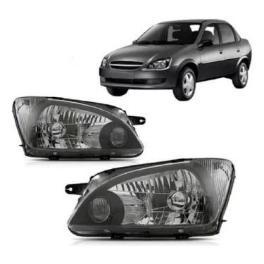 Imagem de Par farol corsa 2011/ classic (mascara negra)