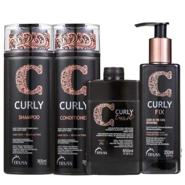 Imagem de Kit Truss Curly - Shampoo 300ml + Condicionador 300ml + Leave-In Twist