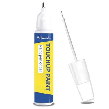 Imagem de Tinta de retoque branca para retoque de carro, pintura reparadora, pintura para carros, 2 em 1, caneta automotiva de 0,4 Fl Oz secagem rápida, fácil de usar
