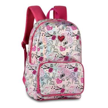 Imagem de Mochila escolar holográfica Clio girls Cg3256
