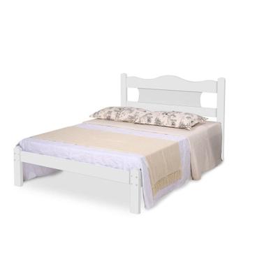 Imagem de Cama De Casal Munique Branco - Gabrielli Móveis