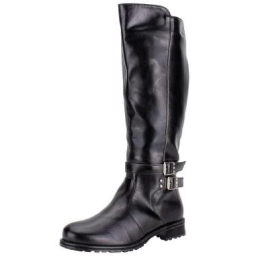 Imagem de Bota feminina cano alto mooncity 72128, Preto, 35