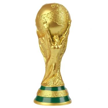 Imagem de Réplica do troféu da Copa do Mundo daoide, itens colecionáveis de futebol de resina de 21 cm