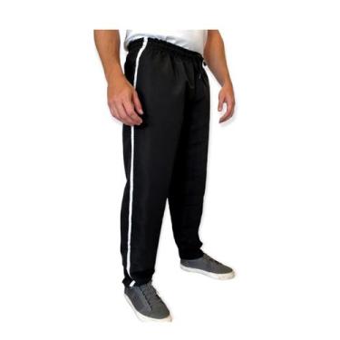 Imagem de Kit 10 Calças Masculinas Tactel Esportiva, Preto, G