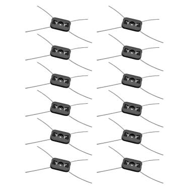 Imagem de Qnbes 0,5 polegadas, 5,5 mm, 12 peças, 4 lâminas de substituição para aparador de cordas, fio de aço, cabeça de aparador elétrico de ervas daninhas adequada para aparador de grama sem fio, cabeça de