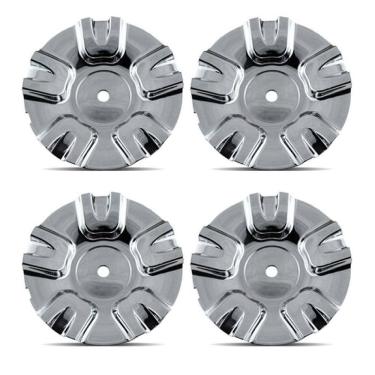 Imagem de Jogo 4 Calota Centro Roda BRW550 Cromada