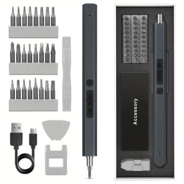 Imagem de Kit Chave de Fenda Precisão Elétrica Parafusadeira Recarregável Reparo